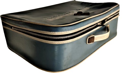 AIR FRANCE LE PLUS GRAND RESEAU DU MONDE MAVİ BEYAZ YAZILI FIRANSIZ HAVA YOLLARI FERMUARLI VİNLEKS SEYEHAT CANTASI