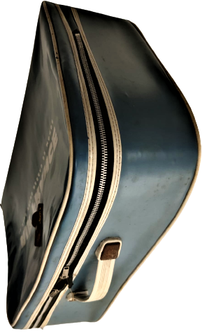 AIR FRANCE LE PLUS GRAND RESEAU DU MONDE MAVİ BEYAZ YAZILI FIRANSIZ HAVA YOLLARI FERMUARLI VİNLEKS SEYEHAT CANTASI