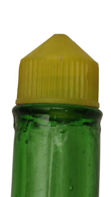 1950 YEŞİL CAM SÖSLUK  ZEYTİNYAG VE LİMON İÇİN MADEIN İTALY  İKİ ADET KAPAKLI SİSE SIRT SIRTA NAYLON İPLE BAGLANMIŞ 