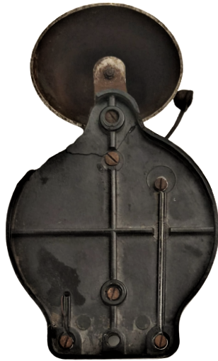 1930 LARIN BOBİNLİ KAMPANA CANLI EV  KAPI ZİLİ KAHVERENGİ  BAKALİT KAPAKLI KASA