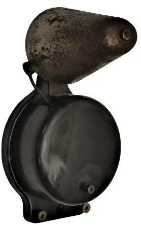 1930 LARIN BOBİNLİ KAMPANA CANLI EV  KAPI ZİLİ KAHVERENGİ  BAKALİT KAPAKLI KASA