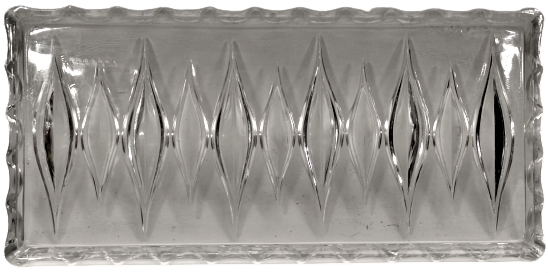 1950 FRANSIZ  BİLLÜR CAMDAN YAPILMIŞ DAMLA DESENLİ CAM TEPSİ DAVETLERDE SUNUM İKRAM İCİN KULLANILAN SADECE TEPSİ GÖNDERİLECEKTİR