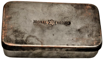 1900 ORIGINAL RECORD  METAL KUTUSUNDA CAM ENJEKTOR MADEIN GERMANY 