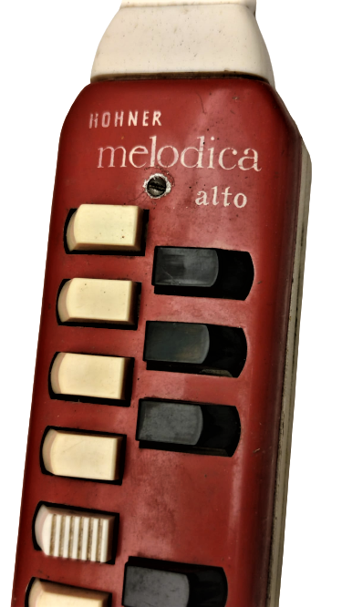1960 HONNER MELODICA ALTO MADEIN GERMANY ORJINAL KUTUSUNDA TENEKE VE BAKALIT KIRMIZI KREM RENKLERDE