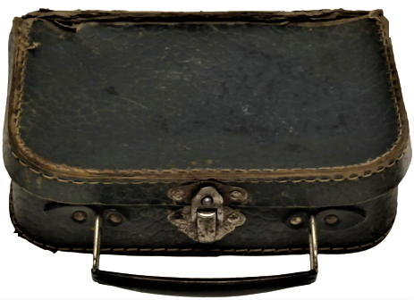 İLKOKUL  LACİVERT KARTON KENARLAR DİKİŞLİ BESLENME CANTASI TAŞIMA KULPLU TEK KİLİTLİ