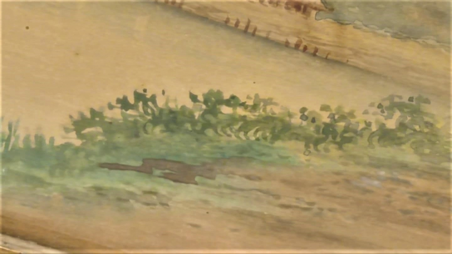 1920 OSMANLI CONSTANTINOPLE MAX FRUCHTERMANN YUKSEK KALDIRIM GALATA  ETİKETLİ JAPON SANATCI SULUBOYA RESİM İMZALI S. NİİMİ ORJİNAL AHŞAP KENDİ CERCEVESİNDE 