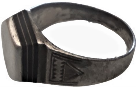 OSMANLI NADİR GÜMÜŞ TAMAMI EL İŞCİLİK YAPIMI  ÜC KATLI  COK FARKLI BİR USTALIK CALIŞMASI ALTI KÖŞELİ  YÜZÜK