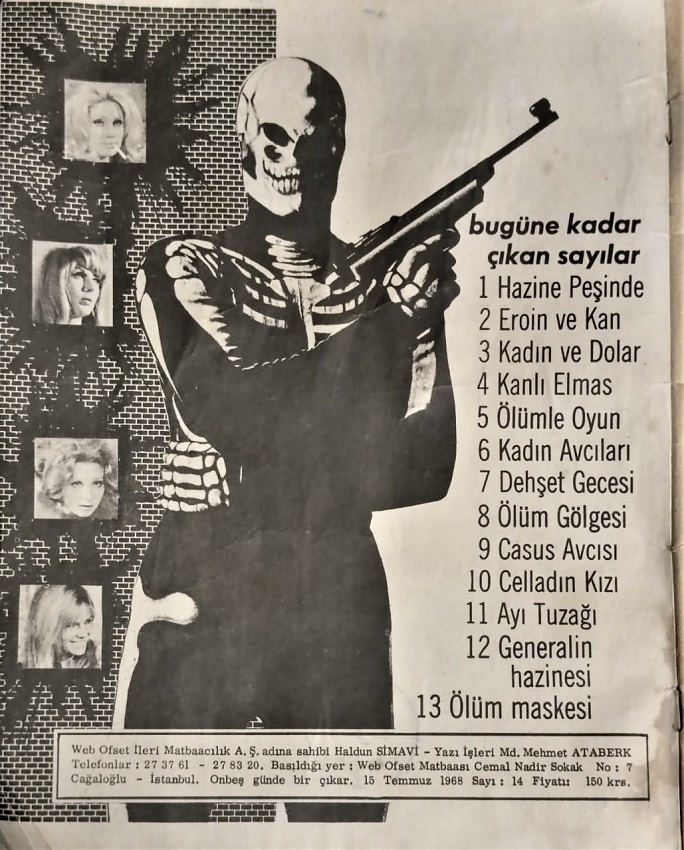 KİLLİNG FOTO ROMAN BİR SARIŞIN DAHA 1968 BASIMI RENKLİ KAPAK İÇİ SİYAH BEYAZ FOTOGRAF KARELERİNDEN KİLİNG SAYI 14 100 KURUŞ DAMGALI