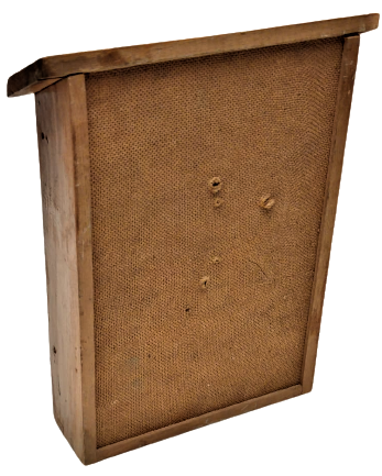 1950 AHŞAP KİLİTLİ POSTA KUTUSU KIRLANGIC GECME EL YAPIM KİLİTLİ İÇİ CAM KISMINDAN GÖRÜNEN ÖNÜ FORMİKA KAPLAMA