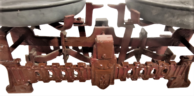 ASLAN SERİ NUMARALI DAMGALI CİNKO KEFELİ DÖKÜM OTURAK TERAZİ KURU YEMİŞ VE BAHARATCILAR İCİN YAPILMIŞTIR