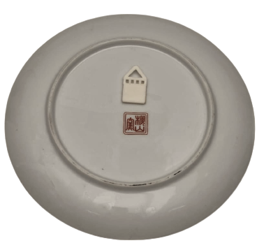 1960 EL YAPIM EL CİZİM ÖZEL TASARIM JAPAN KÜLTÜRÜ PORSELEN TABAK 