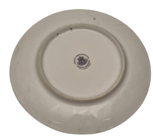 1960 SCHEDEL BAVARIA FROHE WEİHNACHT KOBALT MAVİSİ PORSELEN DUVAR TABAK 20 CM CAP