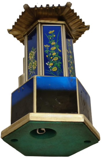 LATERNALI MUZİKLİ MEKANİK KURMALI HAREKETLİ  SIGARA PURO İKRAM KUTUSU