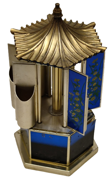 LATERNALI MUZİKLİ MEKANİK KURMALI HAREKETLİ  SIGARA PURO İKRAM KUTUSU