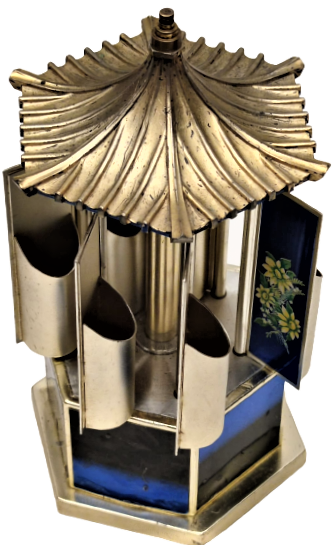 LATERNALI MUZİKLİ MEKANİK KURMALI HAREKETLİ  SIGARA PURO İKRAM KUTUSU