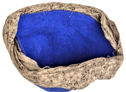 TEKKE İŞİ KECEDEN DÖVÜLEREK ELDE YAPILMIŞ ETRAFI BEZ SARILI EL YAPIM ARNAVUT DERVİŞ FESİ