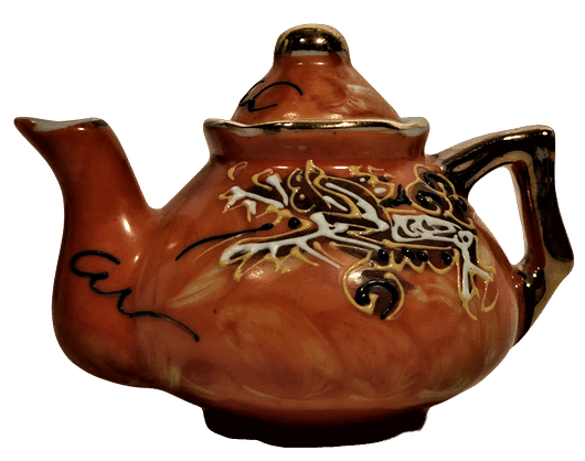 JAPON NAKASIMA MİNELİ PORSELEN TAMAMI KOMPLE EL YAPIMI CAY KÜLTÜRÜ UFAK BOY DEMLİK VE FİNCAN ORJİNAL KENDİ STANDINDA