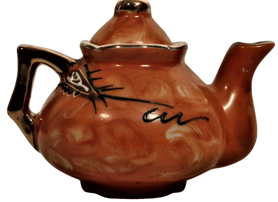 JAPON NAKASIMA MİNELİ PORSELEN TAMAMI KOMPLE EL YAPIMI CAY KÜLTÜRÜ UFAK BOY DEMLİK VE FİNCAN ORJİNAL KENDİ STANDINDA