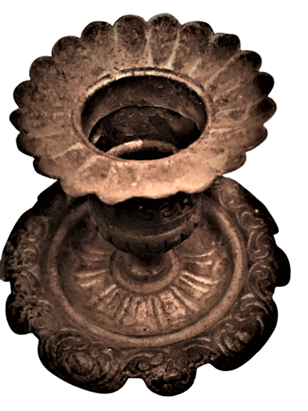 1930 CİFT FRANSIZ PİRİNC 3 KOLLU ALTI MUM TAKILABİLEN MUMLU PİYANO ŞAMDANI 