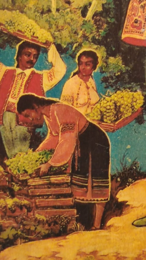 AHŞAP KAPAKLI MÜCEVHER SAKLAMA KUTUSU İÇERSİ KADİFE ÜZERİ LAKE RESİMLİ