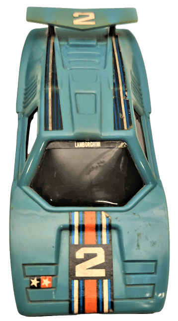 LAMBORGHINI  MAVİ 2 ŞERİTLİ OYUNCAK YARIŞ ARABASI EKSİKSİZ PİLLİ PLASTİK OYUNCAK ARABA