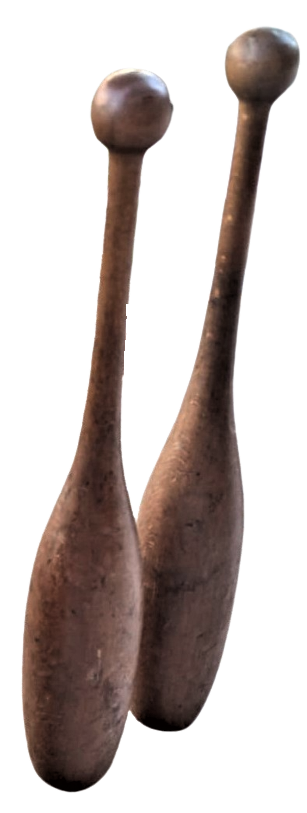 OSMANLI JİMLASTİK VUCUT HAREKETLERİ CALIŞMALARINDA KULLANILAN AHŞAP İKİ ADET LABUT