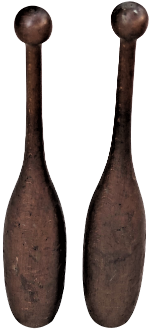 OSMANLI JİMLASTİK VUCUT HAREKETLERİ CALIŞMALARINDA KULLANILAN AHŞAP İKİ ADET LABUT