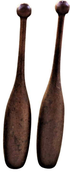 OSMANLI JİMLASTİK VUCUT HAREKETLERİ CALIŞMALARINDA KULLANILAN AHŞAP İKİ ADET LABUT