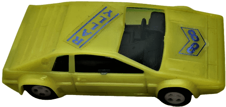 MANNAS RALLY 88 PLASTİK YERLİ MALI OYUNCAK YARIŞ ARABASI SARI RENKDE ORJİNAL KENDİ AMBALAJINDAI