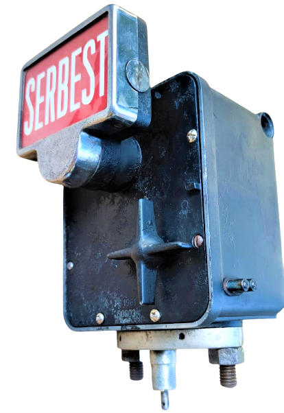 1930  ARGO TAKSİMETRE MEKANİK KURMALI TİCARİ TAKSİLERDE KULLANILAN SERBEST BOŞ DOLU GİBİ UYARICI İŞARETLİ