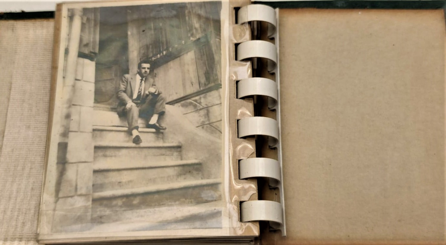 1950 PHOTOS ARTAOMUR BENUIMB LEATHER ALBUME FOTOGRAF ALBUMU İSTANBULDA CEKİLMİŞ SİYAH BEYAZ FOTOGTAFLAR