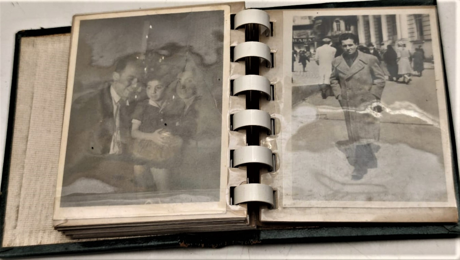 1950 PHOTOS ARTAOMUR BENUIMB LEATHER ALBUME FOTOGRAF ALBUMU İSTANBULDA CEKİLMİŞ SİYAH BEYAZ FOTOGTAFLAR