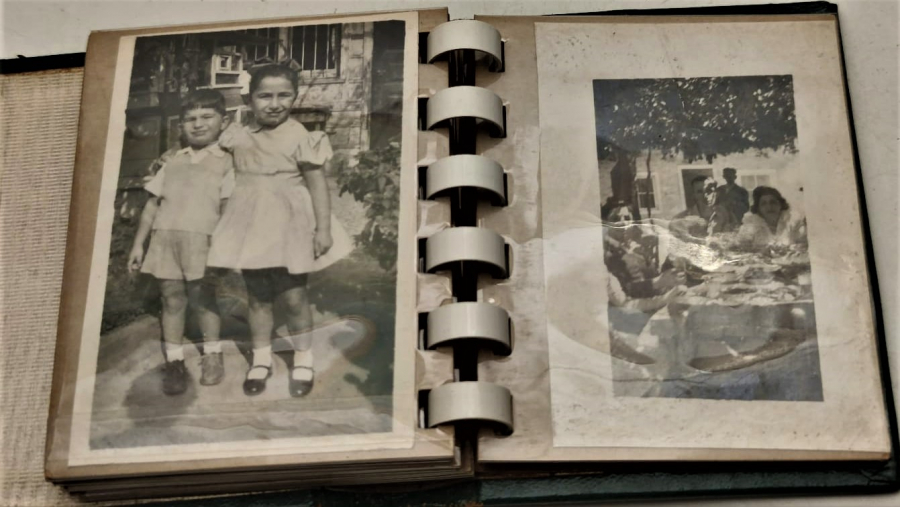 1950 PHOTOS ARTAOMUR BENUIMB LEATHER ALBUME FOTOGRAF ALBUMU İSTANBULDA CEKİLMİŞ SİYAH BEYAZ FOTOGTAFLAR