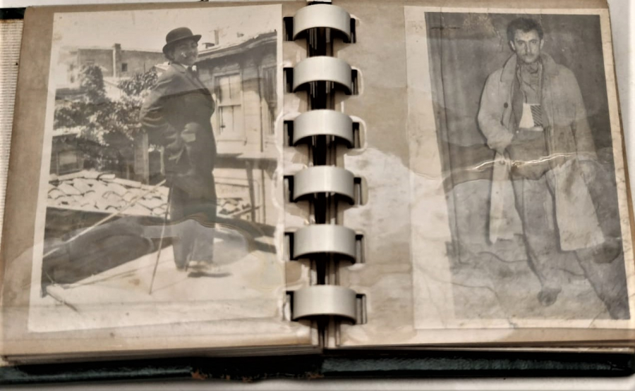 1950 PHOTOS ARTAOMUR BENUIMB LEATHER ALBUME FOTOGRAF ALBUMU İSTANBULDA CEKİLMİŞ SİYAH BEYAZ FOTOGTAFLAR