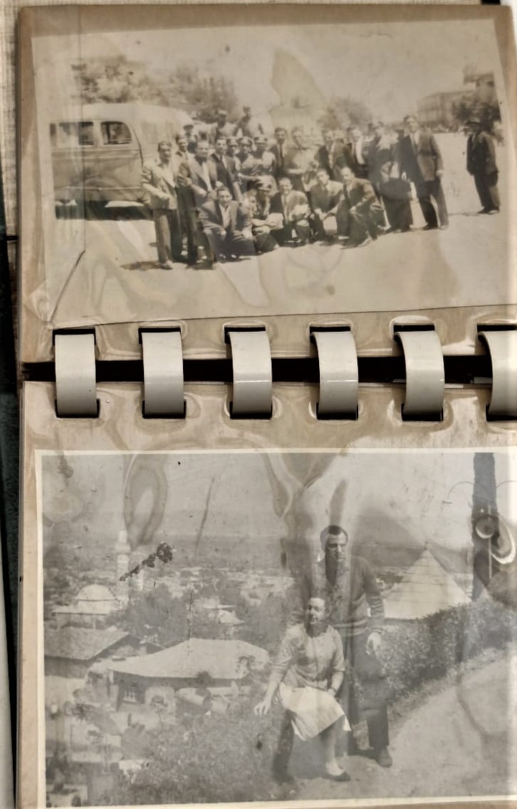 1950 PHOTOS ARTAOMUR BENUIMB LEATHER ALBUME FOTOGRAF ALBUMU İSTANBULDA CEKİLMİŞ SİYAH BEYAZ FOTOGTAFLAR