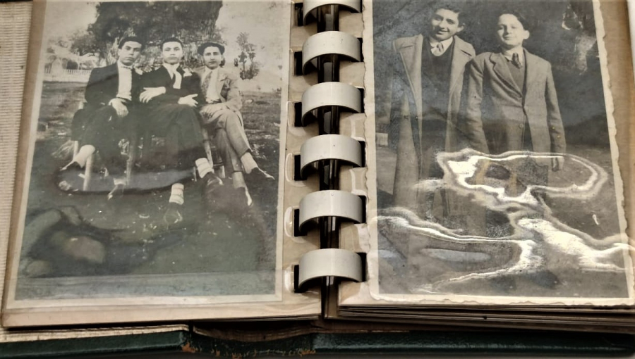 1950 PHOTOS ARTAOMUR BENUIMB LEATHER ALBUME FOTOGRAF ALBUMU İSTANBULDA CEKİLMİŞ SİYAH BEYAZ FOTOGTAFLAR