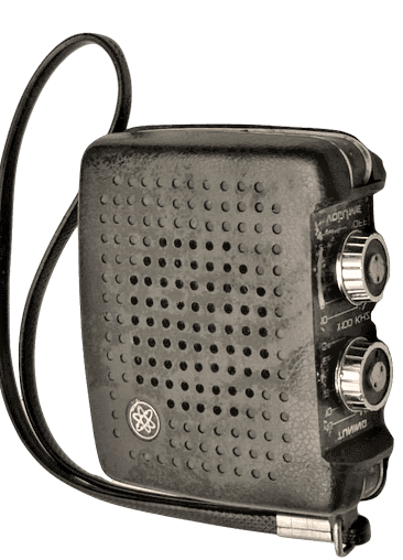 1970 EMPEROR RADIO TAŞINABİLİR PİLLİ  MİNİ EL CEP  RADYO TEK DALGALI SİYAH RENK RADYO 2 ADET 1.5 VOLTLUK PİL İLE CALIŞIR