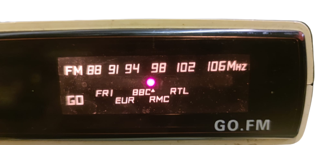 1980 FRANCA DİJİTAL OPTALIX RADIO VENUS AM FM ALARM SAAT RADYO 220 VOLT