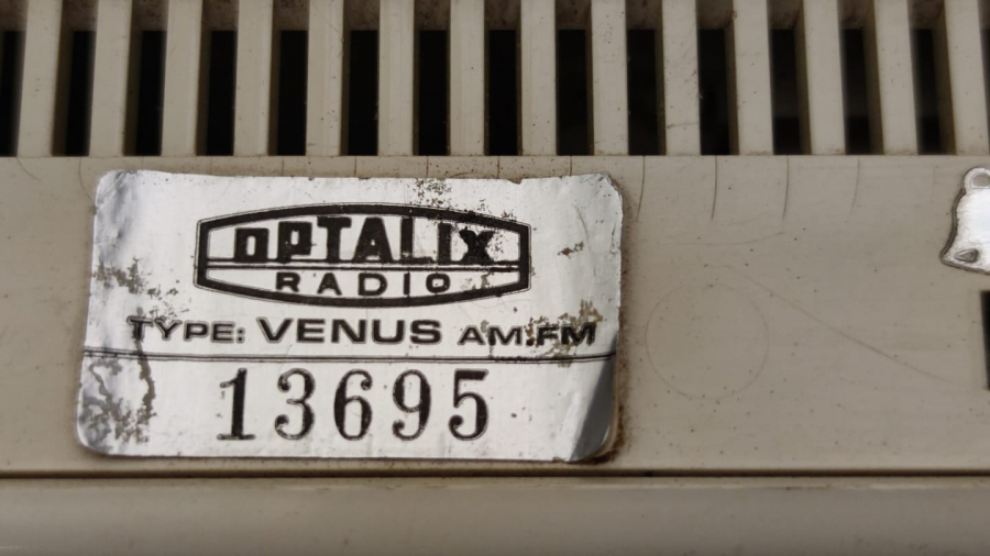 1980 FRANCA DİJİTAL OPTALIX RADIO VENUS AM FM ALARM SAAT RADYO 220 VOLT