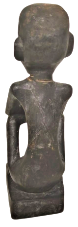 1950 AHŞAP TEK PARCA AGACDAN EL YAPIMI DÜŞÜNEN  AFRİKALI KÖLE TEMASI