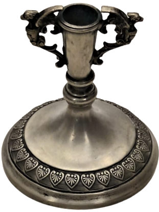 1970 TEKLİ KAİDELİ CİFT BAŞLI EJDERHA OLAN PİRİNC ÜZERİ  GÜMÜŞ KAPLAMA  ÜZERİ İŞLEMELİ TEKLİ ŞAMDAN 