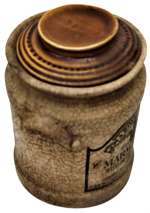 1800 SRD İNGİLİZ KİLİLDEN YAPILMA PİŞMİŞ KAPAKLI MERMALAT SAKLAMA MUHAFAZA KABI TERRACOTTA  KÜP