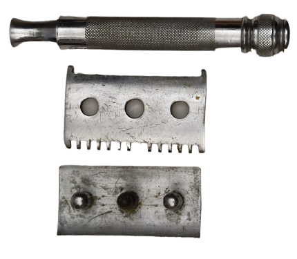 1950 TRAŞ TAKIMI TAS JILET FIRCA MAKINE ZAZA TAS NACET ACILMAMIŞ PAKET JİLET AT KILI FIRCA ENGLAN MAKİNE 4 PARCA