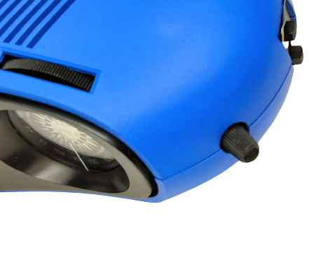 1970 BRUNS KOBALT MAVİSİ RENKDE 220 VOLT UKV MW DIGITAL CLOCK RADİO ALARM YAPRAK SAAT GERMNY