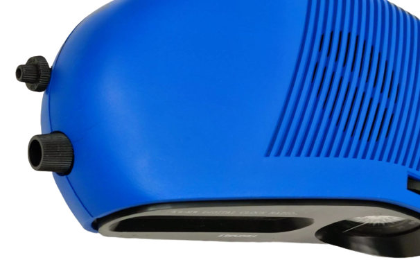 1970 BRUNS KOBALT MAVİSİ RENKDE 220 VOLT UKV MW DIGITAL CLOCK RADİO ALARM YAPRAK SAAT GERMNY