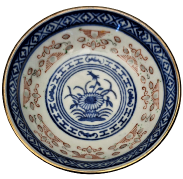 CİN YEMEK KÜLTÜRÜ CORBA SERVİS TAKIMI PORSELEN ÜZERİ CİN CİCEKLİ ON PARCA