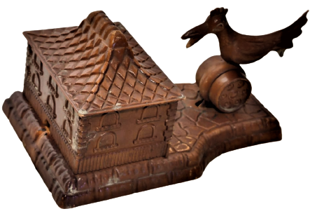 1960 AGZINDA SIGARA İKRAM EDEN KUŞ MEKANIK CALISAN SIGARA İKRAM KUTUSU