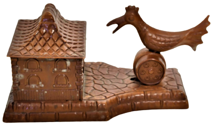 1960 AGZINDA SIGARA İKRAM EDEN KUŞ MEKANIK CALISAN SIGARA İKRAM KUTUSU