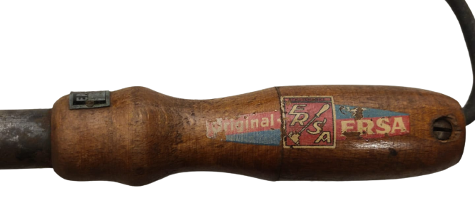 1950 BÜYÜK BOYDA AHŞAP SAPLI  GERMANY ERSA LEHİM HAVYASI 110 VOLT