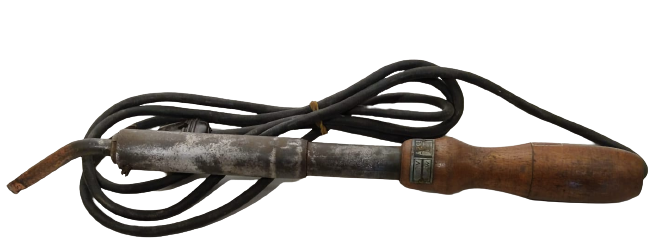 1950 BÜYÜK BOYDA AHŞAP SAPLI  GERMANY ERSA LEHİM HAVYASI 110 VOLT